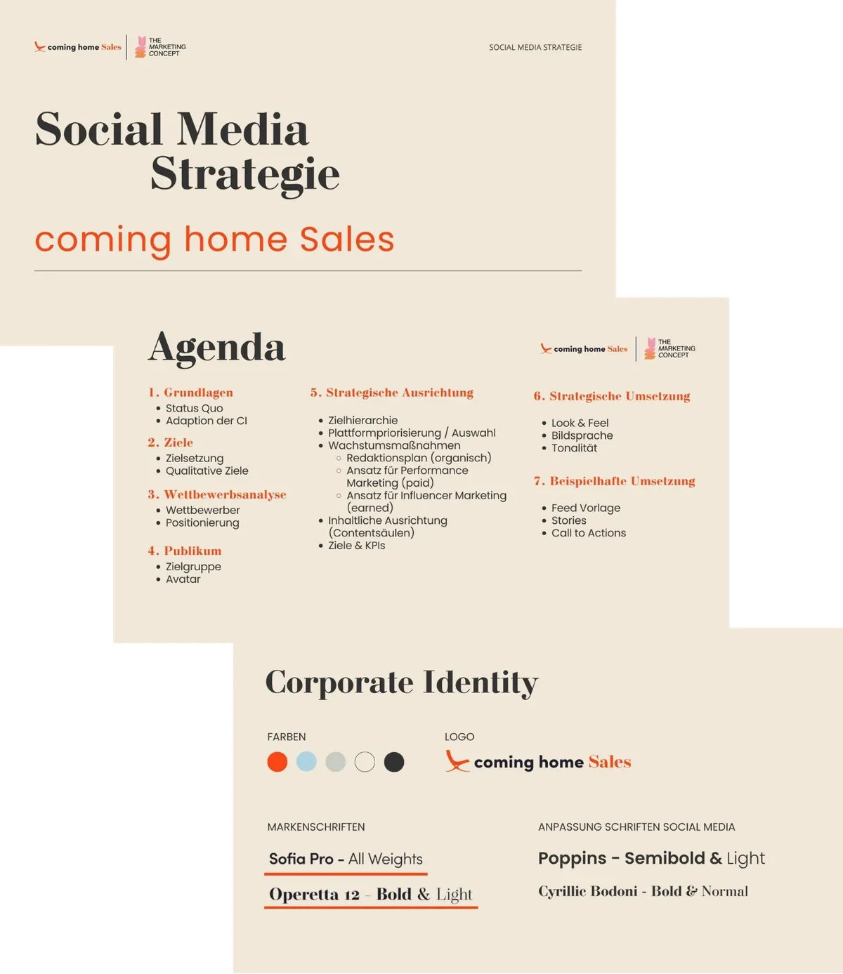 Die Social-Media-Strategie für coming home Sales