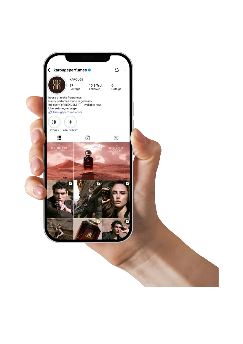 Der Instagram-Kanal von Karouge