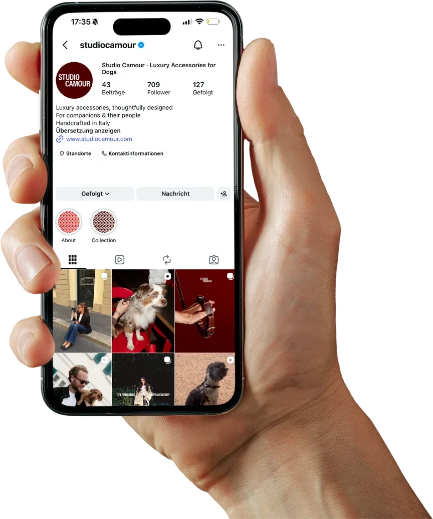 Der Instagram-Kanal von Studio Camour